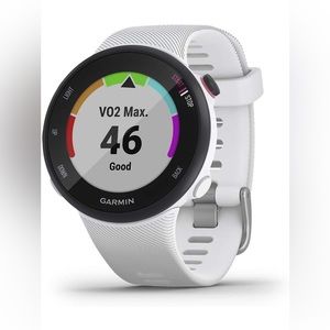 Garmin Forerunner 45S white smart fitness gps watch